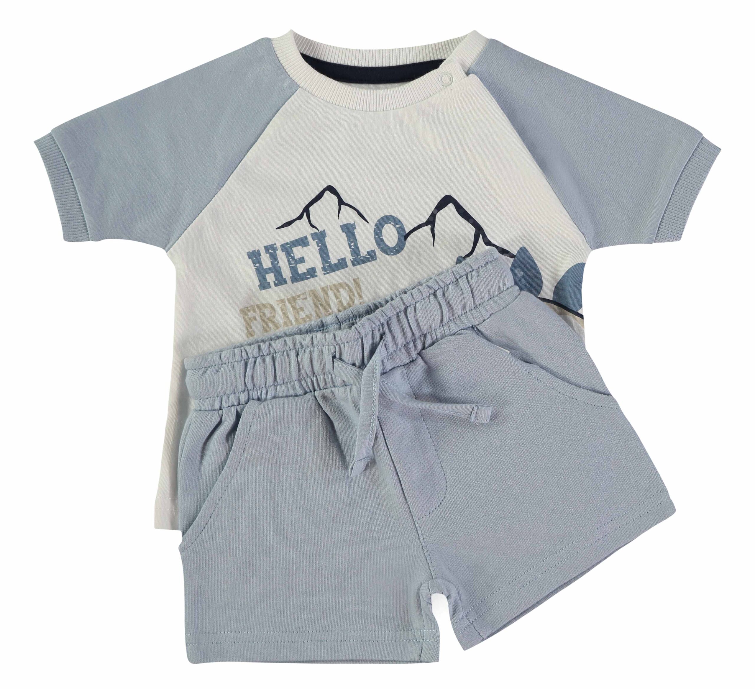 Conjunto Calção Hello Menino