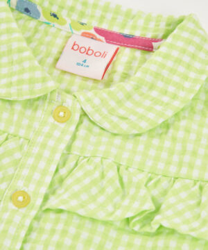 Camisa Popline Menina Boboli