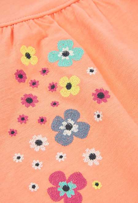 Vestido Flores Franjas Boboli