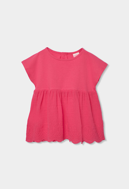 Tshirt Menina Bordado Boboli
