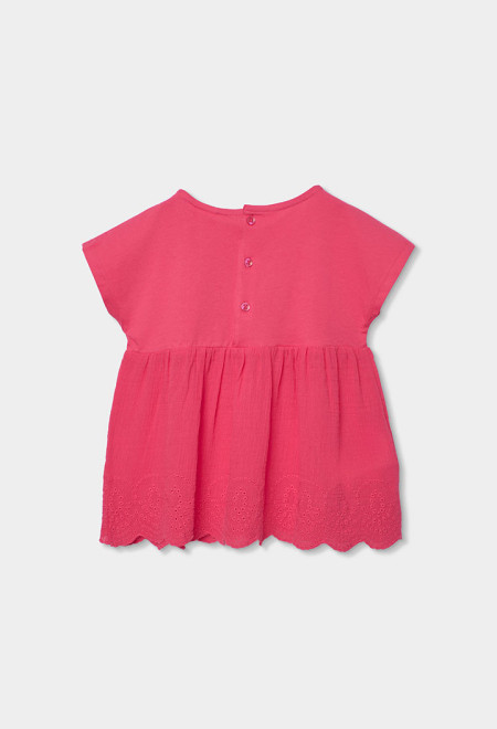 Tshirt Menina Bordado Boboli