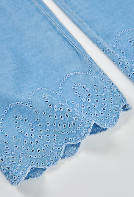 Pantalona Menina Bordado Boboli