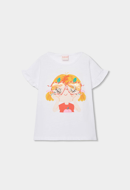 Tshirt Menina Oculos Boboli