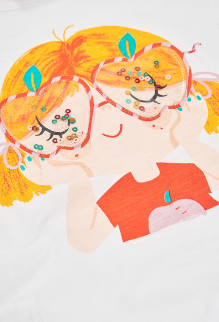 Tshirt Menina Oculos Boboli