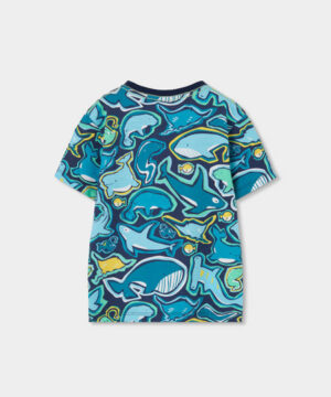 Tshirt Peixes Menino Boboli