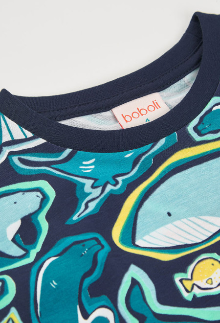Tshirt Peixes Menino Boboli