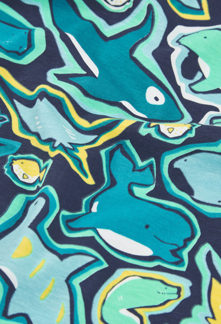 Tshirt Peixes Menino Boboli