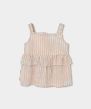Vestido Linho Menina Boboli