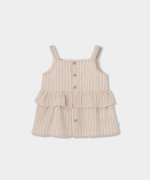 Vestido Linho Menina Boboli