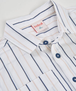 Camisa Riscas Menino Boboli