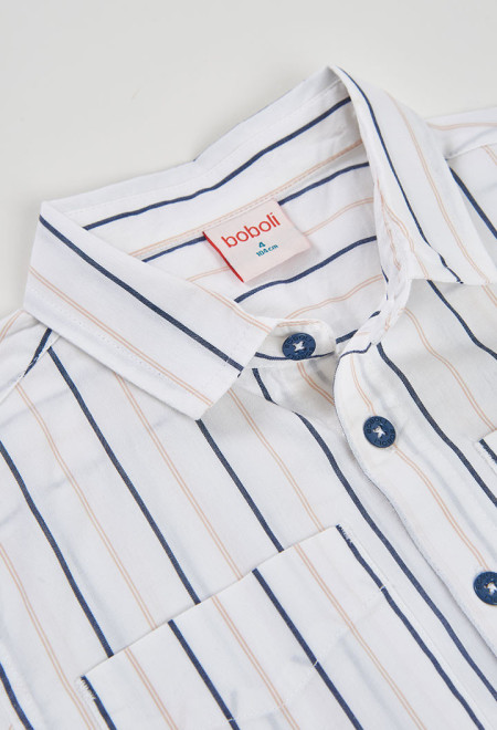 Camisa Riscas Menino Boboli