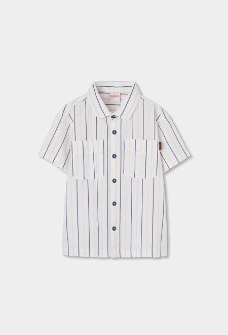 Camisa Riscas Menino Boboli