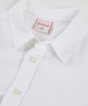 Camisa Linho Menino Boboli