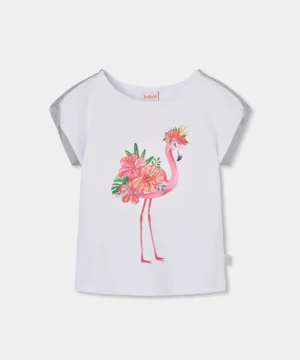 Tshirt Flamingo Brilhantes Boboli