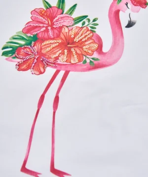 Tshirt Flamingo Brilhantes Boboli