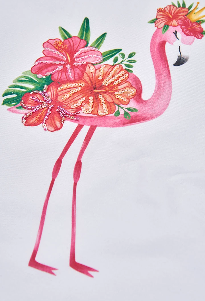 Tshirt Flamingo Brilhantes Boboli