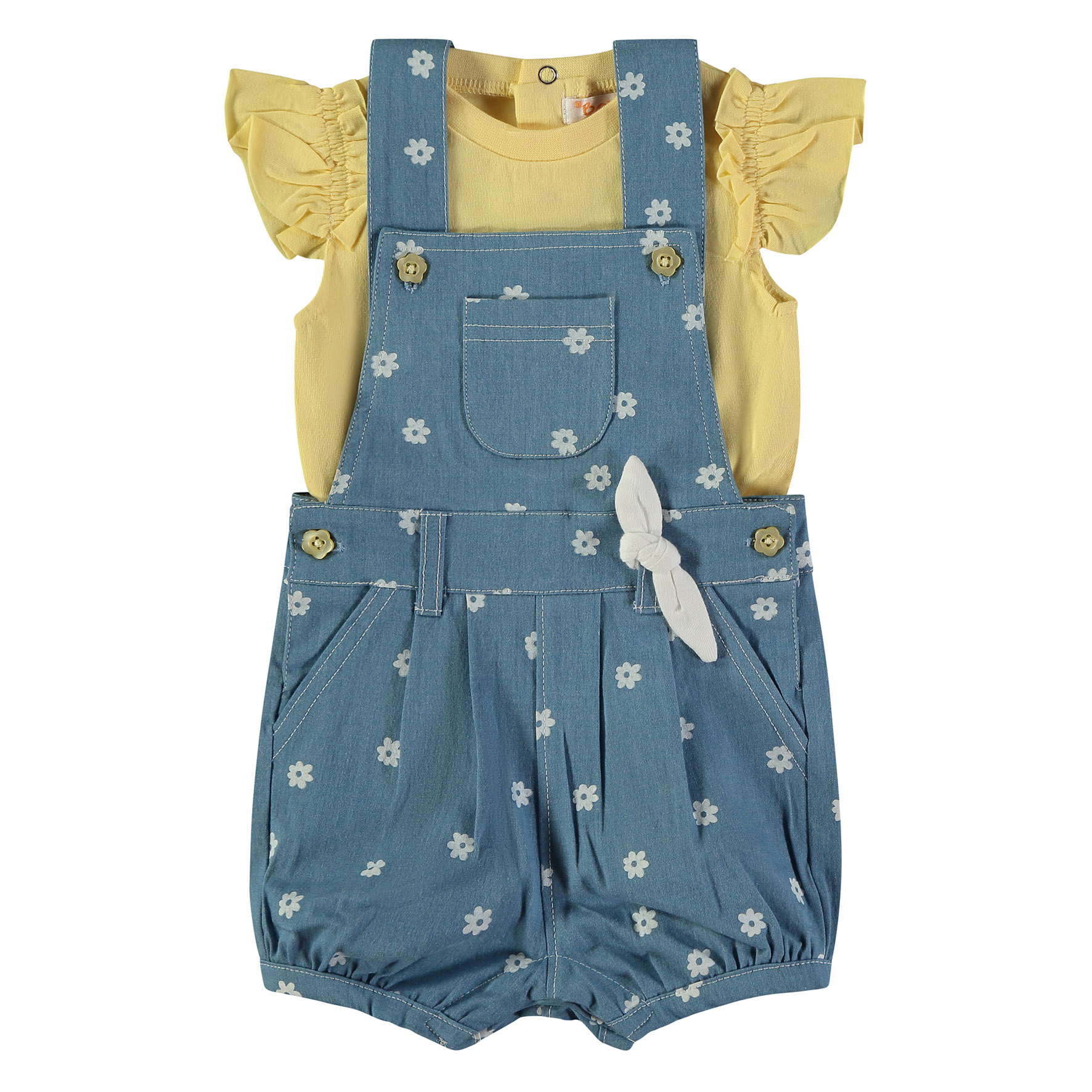 Conjunto Jardineira Malmequer Menina