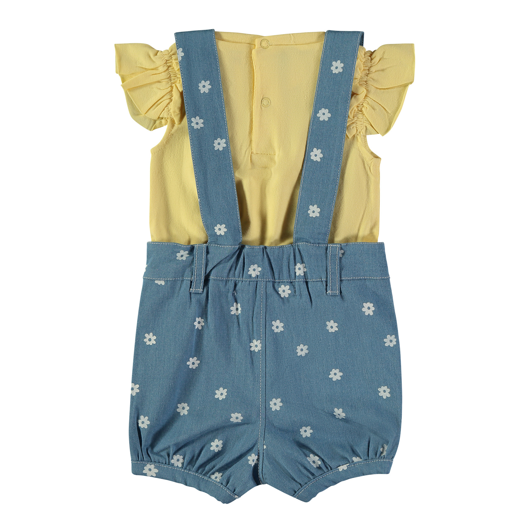 Conjunto Jardineira Malmequer Menina