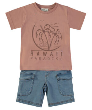 Conjunto Calção Hawaii Menino