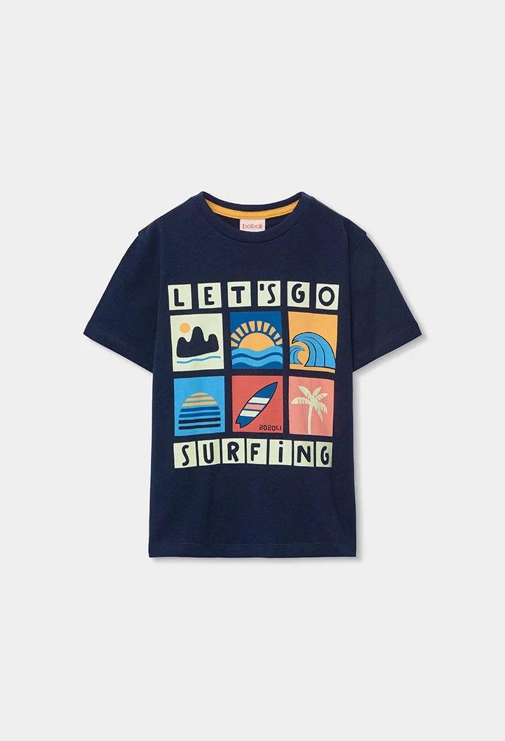 Tshirt Lets Go Menino