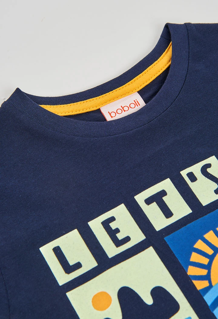 Tshirt Lets Go Menino
